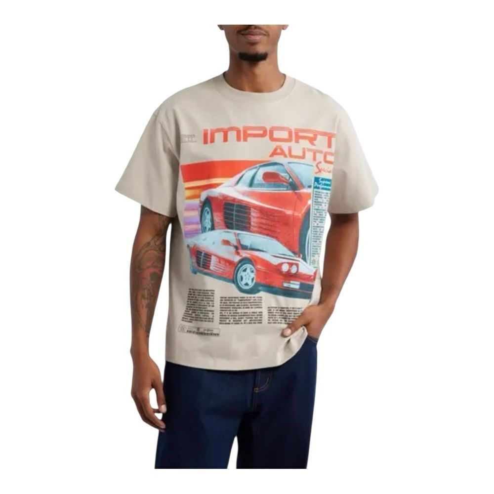 Western Of The Frontier Mens‎ Oversize Tan Import
Auto Graphic T-Shirt Sz Medium